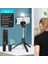 Siyah Cep Telefonu Selfie Çubuğu Güzellik Dolgu Işığı Tripod iphone 8 11 12 Pro Bluetooth Selfie Çubuğu Xiaomi Huawei Telefon Standı (Yurt Dışından) 1