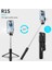 Siyah Cep Telefonu Selfie Çubuğu Güzellik Dolgu Işığı Tripod iphone 8 11 12 Pro Bluetooth Selfie Çubuğu Xiaomi Huawei Telefon Standı (Yurt Dışından) 3