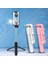 Siyah Cep Telefonu Selfie Çubuğu Güzellik Dolgu Işığı Tripod iphone 8 11 12 Pro Bluetooth Selfie Çubuğu Xiaomi Huawei Telefon Standı (Yurt Dışından) 5