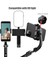 Hiçbir Halka Işık Tongdaytech 3ın1 El Gimbal Sabitleyici Iphone Samsung Xiaomi 360 Döndürme Selfie Sopa Tripod Akıllı Telefon Vedio Vlog (Yurt Dışından) 4