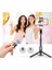 L12 Işıksız Akıllı Telefonlar Selfie'ler Çubuk Selfie Tripod Cep Telefonları Akıllı Telefon Montajı Bluetooth Telefon Hücre Tutucu Stand Uzatılabilir Işık Çubuğu (Yurt Dışından) 3