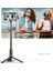 Siyah Dolgu Işığı Yok Yenı Alüminyum Alaşımlı Taşınabilir Bluetooth Kablosuz Selfie Çubuk Tripod Dolgu Işığı ile Huawei iPhone 14 Android Xiaomi (Yurt Dışından) 2
