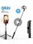 Siyah Işıklı Selfie Çubuğu iPhone Android Cep Telefonu Için Tripodlu Stand Tutucu Kutup Akıllı Telefon Bluetooth Monopod LED Işık Çubuk Teleskopik (Yurt Dışından) 2