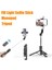 Siyah Ios Fangtuosı 2023 Yenı Uzun Selfie Çubuk Tripod Bluetooth Deklanşör Dolgu Işığı Paslanmaz Çelik Monopod iphone Huawei Için (Yurt Dışından) 4