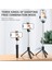 Yeşil Işıklı Geri Çekilebilir Cep Telefonu Tutucu Taşınabilir Bluetooth Selfie Çubuğu Selfie Işığı ile Çok Fonksiyonlu Tripod Kablosuz Uzaktan Deklanşör (Yurt Dışından) 3