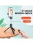 Yeşil Işıklı Geri Çekilebilir Cep Telefonu Tutucu Taşınabilir Bluetooth Selfie Çubuğu Selfie Işığı ile Çok Fonksiyonlu Tripod Kablosuz Uzaktan Deklanşör (Yurt Dışından) 4