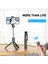 Yeşil Işıklı Geri Çekilebilir Cep Telefonu Tutucu Taşınabilir Bluetooth Selfie Çubuğu Selfie Işığı ile Çok Fonksiyonlu Tripod Kablosuz Uzaktan Deklanşör (Yurt Dışından) 5