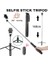 160CM Stand Tripod 150/160CM Bluetooth Kablosuz Selfie Çubuğu Mini Tripod iPhone Android Telefon Için Dolgu Işığı ile Uzatılabilir Monopod Uzaktan Deklanşör (Yurt Dışından) 1