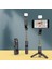 Siyah 1 Takım Tripod Standı Yaratıcı Alüminyum Alaşımlı Çok Açılı Seyahat Selfie Çubuğu Selfie Standı Için 3 Tip Işık Selfie Tripod Kullanın (Yurt Dışından) 4