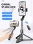 L03 Beyaz Telefon Selfie Tripod Taşınabilir Mini 3 In 1 Bluetooth Uzaktan El Gimbal Sabitleyici Iphone/huawei Için Ayarlanabilir Selfie Standı (Yurt Dışından) 5