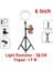 6 Inç2 Kısılabilir LED Selfie Halka Dolgu Işığı Telefon Kamera LED Halka Lamba Makyaj Video Canlı Aro De Luz Para Hacer Tik Tok Için Tripod ile (Yurt Dışından) 1