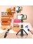 Kırmızı Pınzheng Bluetooth Özçekim Çubuğu Tripod Uzaktan Kumanda ile Katlanabilir Monopod Xiaomi iPhone Akıllı Telefonlar Için Kablosuz Özçekim Çubuğu (Yurt Dışından) 5