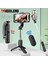 Seçenek 1 Bluetooth Kablosuz Selfie Çubuğu Katlanabilir Mini Tripod Uzatılabilir Monopod Uzaktan Deklanşör ile iPhone Ios Xiaomi Android Telefon Için (Yurt Dışından) 3