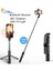 Q02S Siyah Bluetooth Uyumlu Kablosuz Selfie Çubuğu Mini Tripod Uzatılabilir Monopod, Ios Android Telefon Için Dolgu Işığı ile Uzaktan Deklanşör (Yurt Dışından) 2