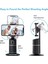 Gri Akıllı Selfie Çubuğu 360° Otomatik Yüz Takip Gimbal Tiktok Fotoğraf Video Için Canlı Kayıt Rotasyon Stabilize Tripod Telefon Tutucu (Yurt Dışından) 4