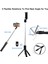 K07 Siyah Ruzsj K07 Kablosuz Bluetooth Selfie Çubuğu Katlanabilir Mini Tripod iPhone Ios Android Için Uzaktan Kumanda ile Genişletilebilir Monopod (Yurt Dışından) 4