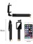 Mavi Mini Selfie Çubuğu Taşınabilir Ayna Uzatılabilir Monopod Selfie Kutuplu El Kablolu Selfie Çubuğu iPhone Xiaomi Için Smartpho Için (Yurt Dışından) 4