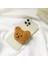 Haki Köpek Kore 3D Kawaii Tüylü Ayı Telefon Tutucu Grip Tok Peluş Oyuncak Köpek Braketi iPhone 11 12 13 Pro Sevimli Akıllı Telefon Tutucu Griptok (Yurt Dışından) 5