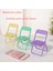 Renk 4 Taşınabilir Mini Cep Telefonu Standı Masaüstü Sandalye Standı 4 Renk Ayarlanabilir Macaron Renk Standı Katlanabilir Arka Dekorasyon Dekorasyon (Yurt Dışından) 3