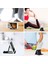 Gümüş Evrensel Telefon Standı Katlanabilir Taşınabilir Tutucu iPhone 13 Xiaomi Huawei Samsung Cep Telefonu Ayarlanabilir Masaüstü Stand Braketi (Yurt Dışından) 2