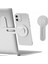 Gümüş Manyetik Telefon Tutucu iPhone 12 Pro Magsafe Metal Dizüstü Telefon Standı Xiaomi Tutucu Yan Montaj Tablet iMac Braketi (Yurt Dışından) 3