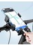 Siyah Bisiklet Telefonu Montajı 360° Ayarı Evrensel Bisiklet Telefon Tutucu 4.7-7.2 Inç Cep Telefonu Standı iPhone 14 Xiaomi Samsung Için (Yurt Dışından) 4
