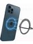 Tutkal-Gümüş Dönebilen Manyetik Akıllı Telefon Standı Mıknatıs Metal Parmak Yüzük Tutucu Magsafe Kablosuz Şarj iphone 13 Soket (Yurt Dışından) 5