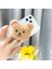 Kahverengi Köpek Kore 3D Kawaii Tüylü Ayı Telefon Tutucu Kavrama Tok Peluş Oyuncak Köpek Braketi iPhone 11 12 13 Pro Sevimli Akıllı Telefon Tutucu Griptok (Yurt Dışından) 3