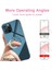 Aquamarine Diamond Cep Telefonu Zil Tutucu Standı Elmas Şeffaf Parmak Tutma Temizle 360° Derece Döndürme Kickstand Uyumlu Iphone'lar (Yurt Dışından) 4
