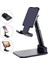 Siyah Katlanabilir Tablet Cep Telefonu Tutucu iPhone Xiaomi Samsung Için Standı Ayarlanabilir Tablet Tutucu Evrensel Masa Cep Telefonu Standı (Yurt Dışından) 1
