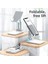 Katlanır Stand Beyaz Katlanabilir Masaüstü Telefon Tutucu IPhone IPad Xiaomi Samsung Telefon Desteği Ayarlanabilir Masa Braketi Için Telefon Standı Küçült (Yurt Dışından) 3