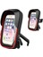 Kırmızı (Motosiklet) 6.4 Inç Su Geçirmez Bisiklet Telefon Tutucu Standı Motosiklet Gidon Montaj Çantası Kılıfları Evrensel Bisiklet Scooter Cep Telefonu Braketi (Yurt Dışından) 2