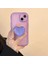 Pembe Sevimli 3D Parlak Aşk Kalp Telefon Soket Tutucu Parmak Kavrama Tok Braketi iPhone 14PRO Samsung Evrensel Katlanır Stand Griptok (Yurt Dışından) 3