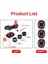1 Kırmızı Set 3 Kırmızı Yama Telefon Braketi Mtb Bisiklet Scooter Için Motosiklet Navigasyon Bisiklet Tutucu Xiaomi iPhone Için 360 ° Dönebilen Güvenlik Kilidi Braketi (Yurt Dışından) 1