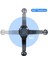 Siyah 17MM Top Kafa Tabanı Araba Hava Firar Sabitleme Kıskacı 360 Derece Rotasyon Araba Hava Çıkışı Uzatma Kanca Araba Cep Telefonu Standı (Yurt Dışından) 4