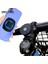 1 Takım Mavi 1 Yama Smoyng Güvenlik Kilidi Motosiklet Bisiklet Telefon Tutucu Standı Ayarlanabilir Destek Mtb Bisiklet Gidon Montaj Braketi Xiaomi iPhone Için (Yurt Dışından) 3