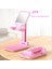 Pembe Evrensel Masaüstü Cep Telefonu Tutucu IPhone IPad Için Standı Ayarlanabilir Tablet Katlanabilir Masa Cep Telefonu Danışma Standı Tutucu (Yurt Dışından) 1
