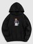 Siyah Ön Eddy Bear Baskılı Oversize Sweatshirt 1