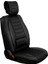 fiat Linea Uyumlu Lüks Deri Oto Koltuk Kılıfı Ön/arka 5li Set Anka Seri (Siyah) 4