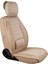 renault Modus Uyumlu Lüks Deri Oto Koltuk Kılıfı Ön/arka 5li Set Anka Seri (Bej) 5