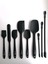 Isıya Dayanıklı Yanmaz Yapışmaz Silikon Spatula Seti 9 Parça - Siyah 2