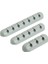 123457 Set Gri Silikon USB Organizatör Kablo Tutucu Kablo Sarıcı Masaüstü Düzenli Yönetim Fare Klavye Kulaklık Tel Organize Için Klipler Tutucu (Yurt Dışından) 5