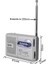 Gümüş Eski Moda Radyo Çok Fonksiyonlu Mini Cep BC-R119 Radyo Hoparlör Alıcısı Teleskopik Anten Radyo Alıcısı Desteği Am/fm (Yurt Dışından) 2