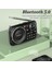 Yeşil Taşınabilir Mini Radyo Cep Fm Alıcısı Bluetooth5.0 Hoparlör Hıfı Tf/u Disk Mp3 Müzik Çalar Desteği Kayıt Kulaklık Çalma (Yurt Dışından) 5