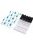 BLACK-20PCS 20 Adet Tel Kablo Yönetimi Organizatör Kordon Klipleri Yönetim Tutucu Masaüstü Iş Istasyonu Veri Telefon Hattı Kablo Sarıcı Kol (Yurt Dışından) 3