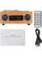 Ahşap Retro Vintage Radyo Süper Bas Fm Radyo Bambu Multimedya Hoparlör Klasik Alıcı USB Mp3 Çalar Uzaktan Kumanda (Yurt Dışından) 1