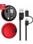 Renkli Kırmızı Oatsbasf 2 In 1 USB Mikro iPhone 13 12 11 Pro Max Android Samsung Xiaomi Geri Çekilebilir Kablo Taşınabilir Hızlı Şarj Veri Hattı (Yurt Dışından) 1
