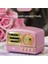 Pembe Fm Video Retro Bluetooth Hoparlör Radyo Taşınabilir Mini Yaratıcı Hediye Ahşap Tahıl Subwoofer Tak Kart Cep Telefonu Mini Ses (Yurt Dışından) 3