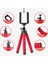 Kırmızı Set Pynsseu Mini Tripodlar Esnek Sünger Ahtapot Tripod Gopro Kamera Masaüstü Tripod iPhone Samsung Akıllı Telefon Için Klip (Yurt Dışından) 2