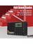 Siyah Taşınabilir Tam Bant Radyo Fm/am/sw Alıcısı Bluetooth Stereo Hoparlör Tf/usb Müzik Çalar, Lcd/3.5mm Jack Desteği Handsfree (Yurt Dışından) 5